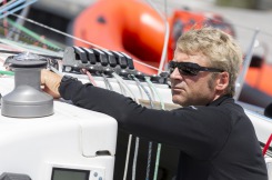 Ambiance sur les pontons avant le depart de la 4eme etape de la Solitaire du Figaro Eric Bompard Cachemire 2014 - Les Sables d'Olonne le 29/06/2014