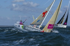Départ des Sables d'Olonne de la 4ème étape de la Solitaire du Figaro Eric Bompard Cahemire le 29 juin 2014