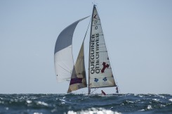 Départ des Sables d'Olonne de la 4ème étape de la Solitaire du Figaro Eric Bompard Cahemire le 29 juin 2014