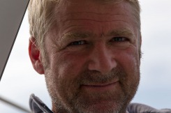 Yann Elies, skipper du monocoque Imoca Groupe Queguiner-Leucemie Espoir en vue de la Transat Jacques Vabre 2015